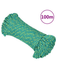 Corde de bateau Vert 4 mm 100 m Polypropylène | Mobilier & Déco