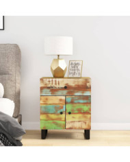 Table de chevet 50x33x60cm Bois de récupération et d'ingénierie | Mobilier & Déco