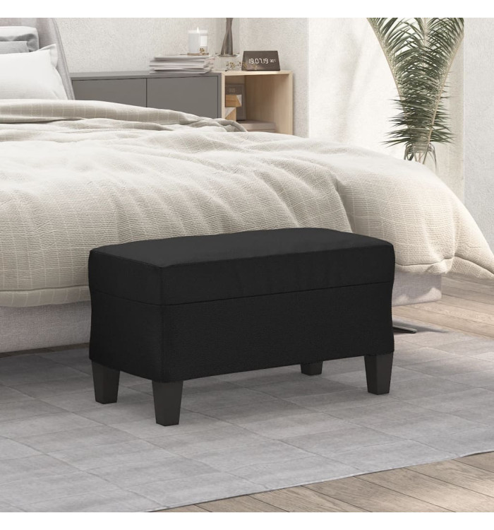 Banc Noir 70x35x41 cm Similicuir | Mobilier & Déco