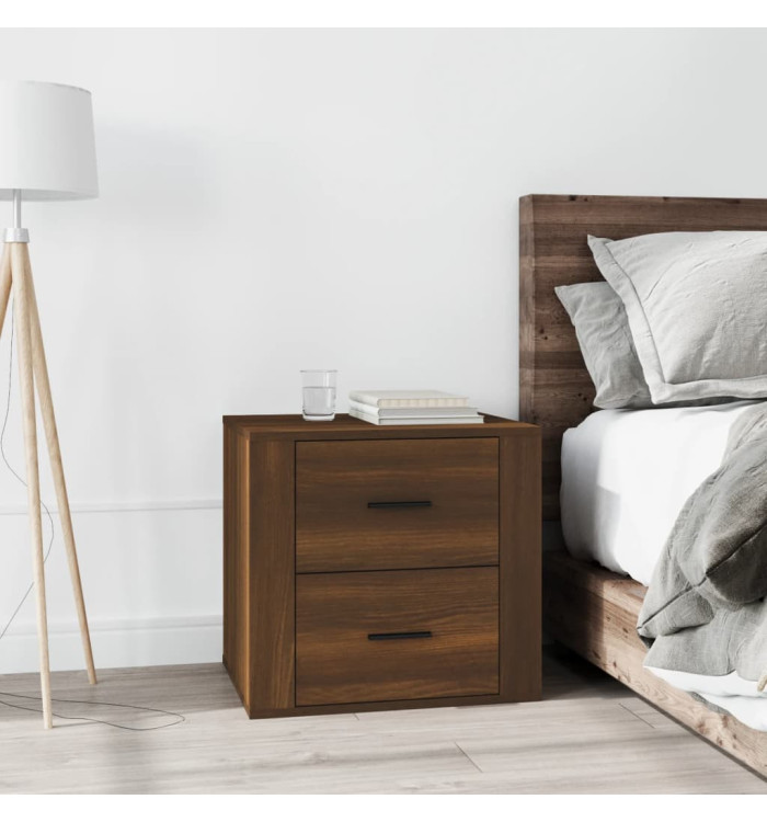 Table de chevet Chêne marron 50x39x47 cm | Mobilier & Déco