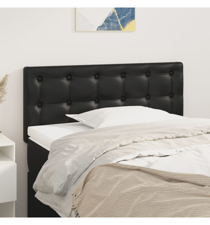 Tête de lit Noir 100x5x78/88 cm Similicuir | Mobilier & Déco