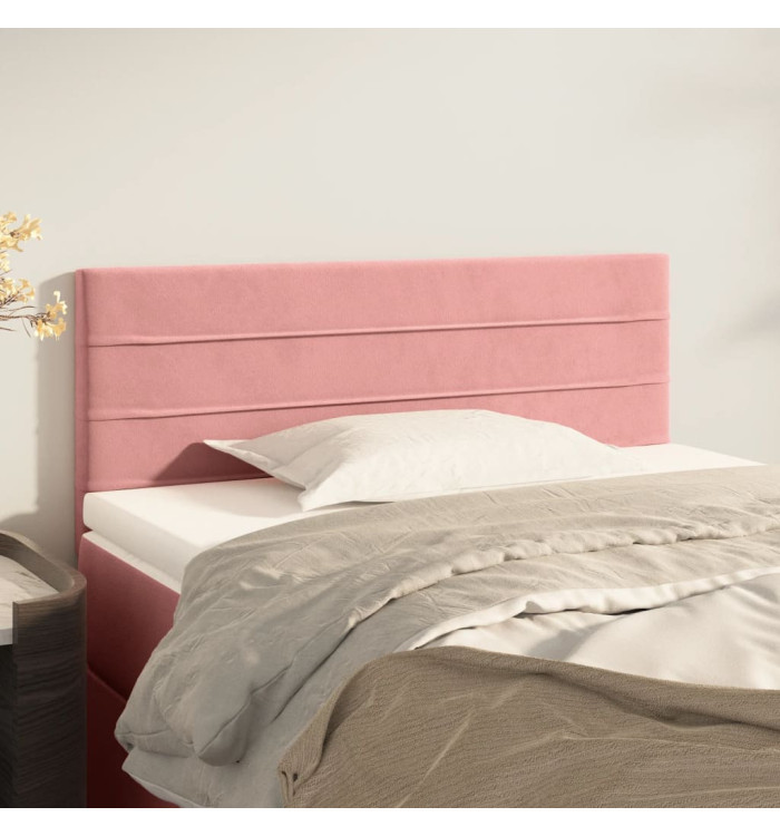 Tête de lit Rose 90x5x78/88 cm Velours | Mobilier & Déco