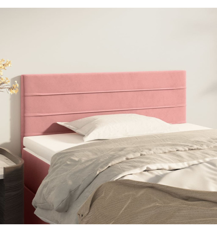 Tête de lit Rose 100x5x78/88 cm Velours | Mobilier & Déco