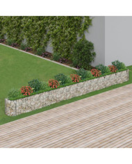 Lit surélevé à gabion Fer galvanisé 610x50x50 cm | Mobilier & Déco