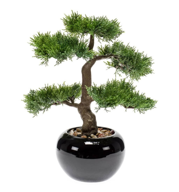 Emerald Bonsaï de cèdre artificiel Vert 34 cm 420003 | Mobilier & Déco