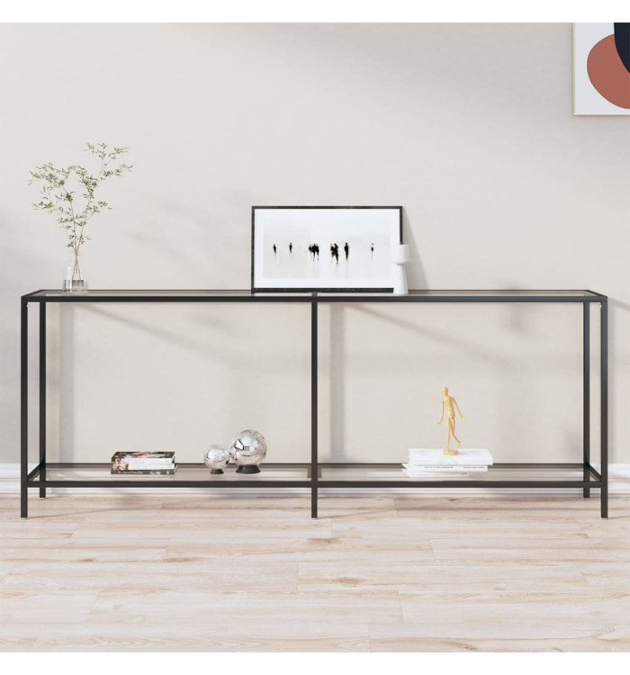 Table console Transparent 200x35x75,5 cm Verre trempé | Mobilier & Déco