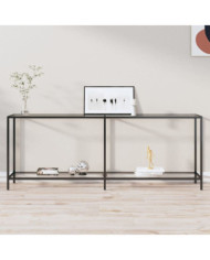 Table console Transparent 200x35x75,5 cm Verre trempé | Mobilier & Déco