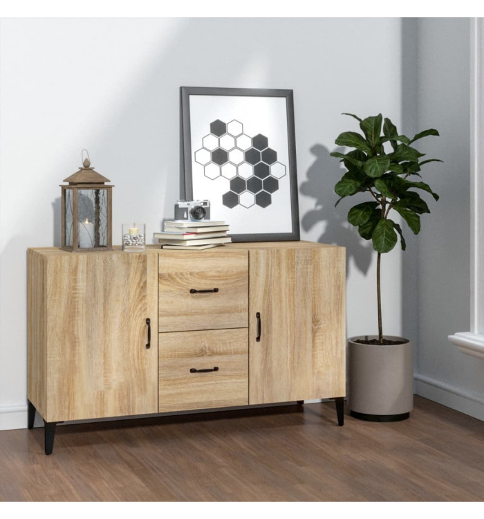 Buffet chêne sonoma 100x36x60 cm bois d'ingénierie | Mobilier & Déco