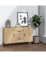 Buffet chêne sonoma 100x36x60 cm bois d'ingénierie | Mobilier & Déco