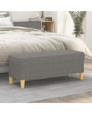 Banc Gris foncé 100x35x41 cm Tissu | Mobilier & Déco