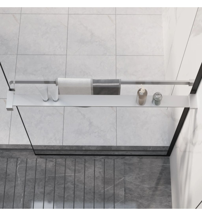 Étagère de douche paroi de douche à l'italienne Chromé 80 cm | Mobilier & Déco