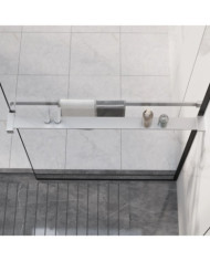 Étagère de douche paroi de douche à l'italienne Chromé 80 cm | Mobilier & Déco