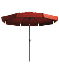 Madison Parasol de jardin Flores Luxe 300 cm rond rouge brique | Mobilier & Déco