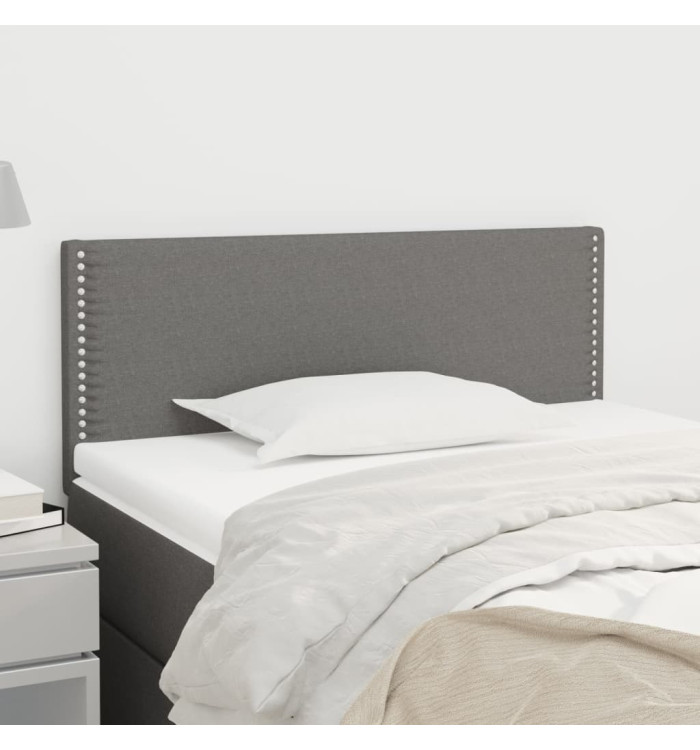 Tête de lit Gris foncé 90x5x78/88 cm Tissu | Mobilier & Déco