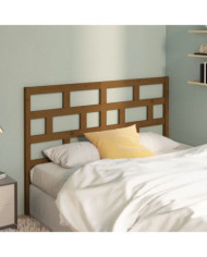 Tête de lit Marron miel 166x4x100 cm Bois massif de pin | Mobilier & Déco