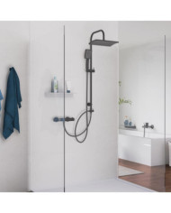 SCHÜTTE Ensemble de douche de tête MALLORCA noir mat | Mobilier & Déco