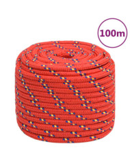 Corde de bateau Rouge 18 mm 100 m Polypropylène | Mobilier & Déco