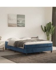Matelas de lit à ressorts ensachés Bleu foncé 140x190x20 cm | Mobilier & Déco