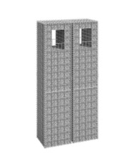 Poteaux à panier de gabion 2 pcs 40x40x180 cm Fer | Mobilier & Déco