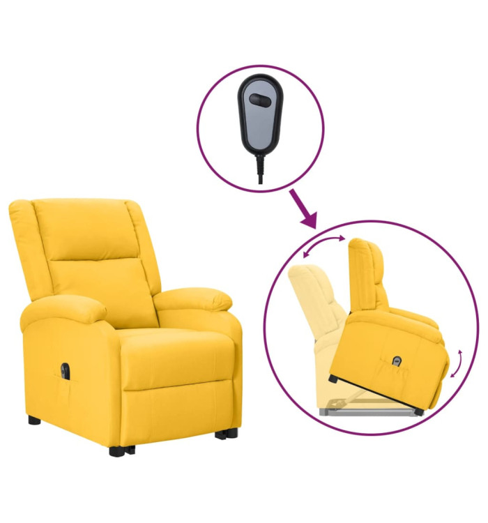 Fauteuil jaune tissu | Mobilier & Déco