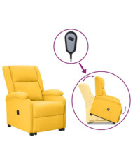 Fauteuil jaune tissu | Mobilier & Déco