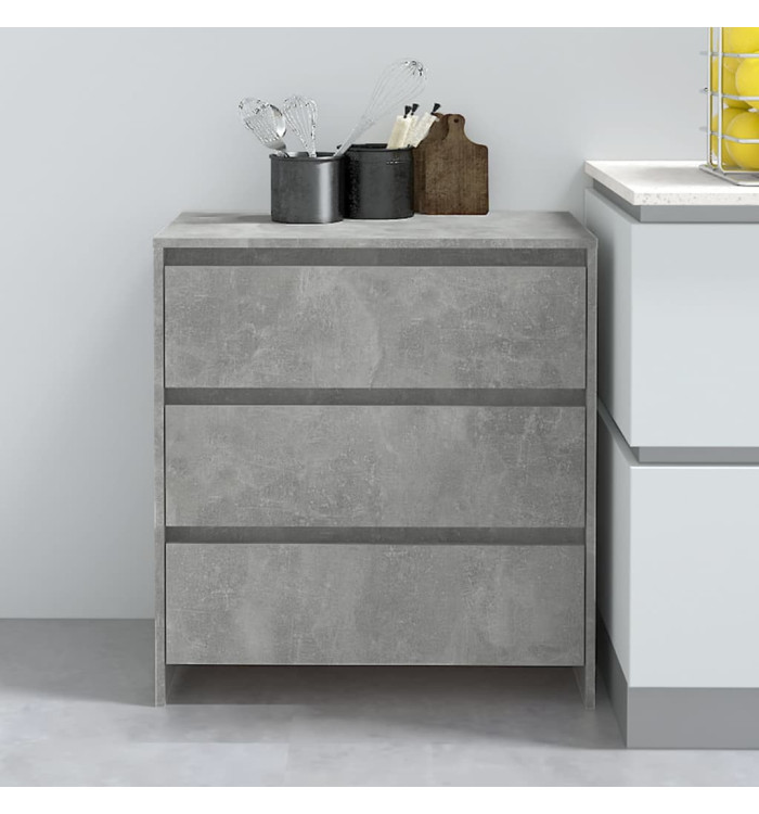 Buffet Gris béton 70x41x75 cm Bois d'ingénierie | Mobilier & Déco
