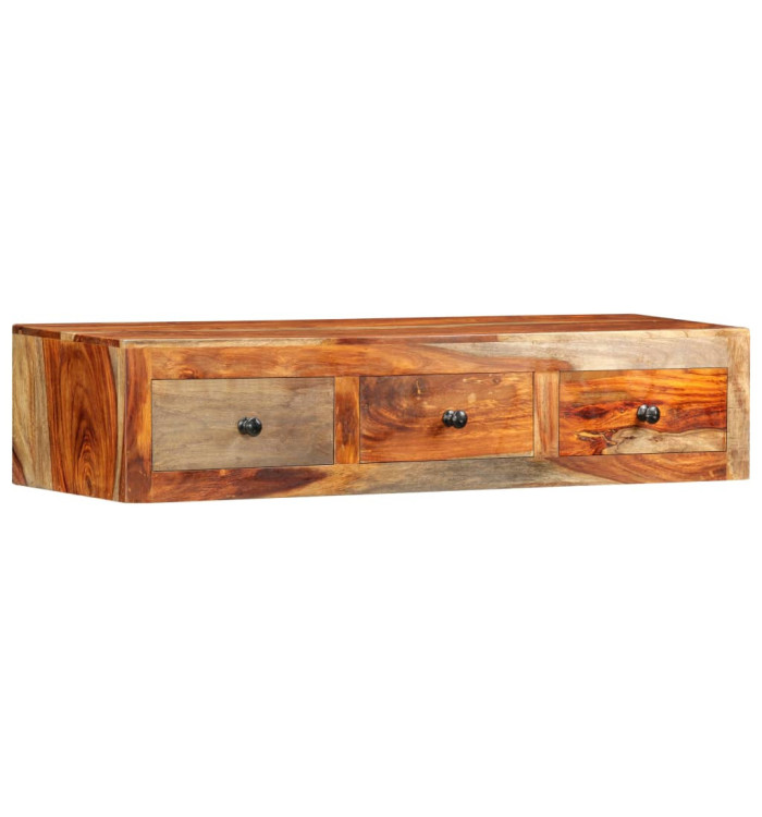 Table console murale 100x25x20 cm Bois massif | Mobilier & Déco
