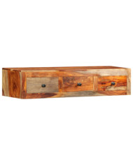 Table console murale 100x25x20 cm Bois massif | Mobilier & Déco