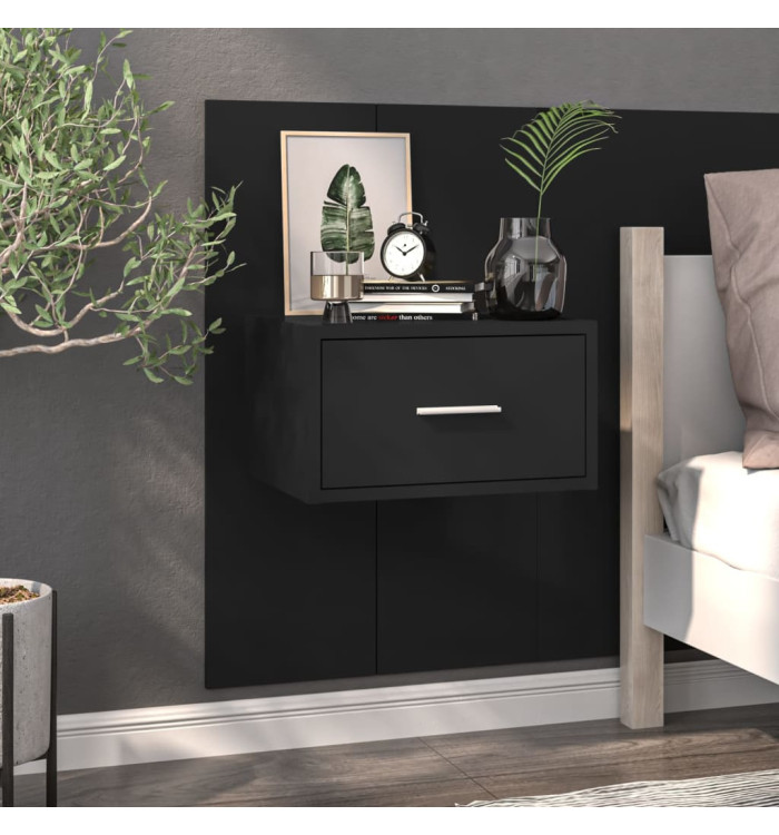 Table de chevet murale Noir | Mobilier & Déco
