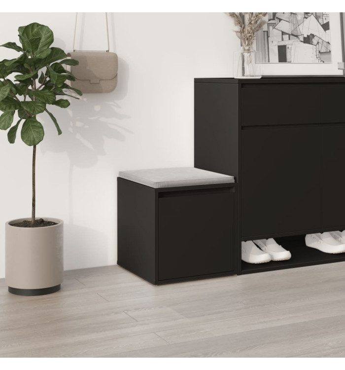  Tiroir boîte noir 40,5x40x40 cm bois d'ingénierie | Mobilier & Déco