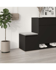  Tiroir boîte noir 40,5x40x40 cm bois d'ingénierie | Mobilier & Déco
