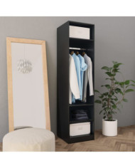 Garde-robe Noir 50x50x200 cm Bois d'ingénierie | Mobilier & Déco