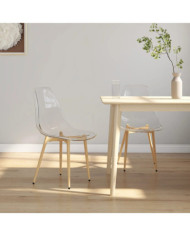 Chaises à manger lot de 2 Transparent PET | Mobilier & Déco