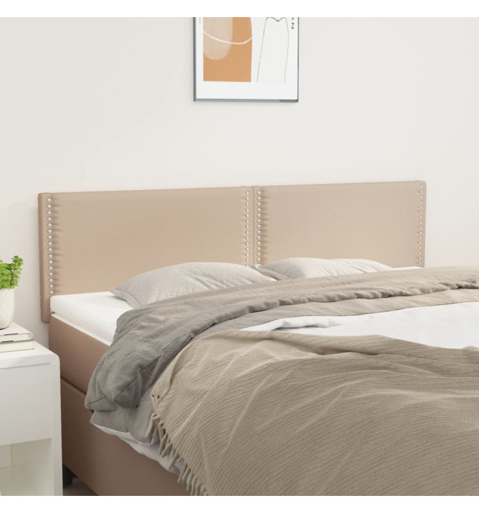 Têtes de lit 2 pcs Cappuccino 72x5x78/88 cm Similicuir | Mobilier & Déco