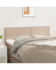 Têtes de lit 2 pcs Cappuccino 72x5x78/88 cm Similicuir | Mobilier & Déco