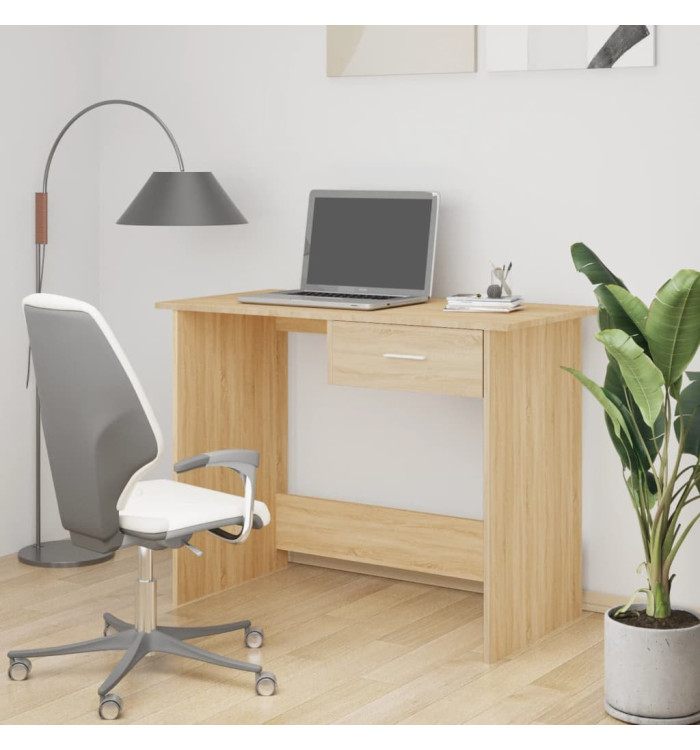 Bureau Chêne sonoma 100x50x76 cm Bois d’ingénierie | Mobilier & Déco