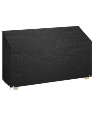 Housse de banc de jardin 12 œillets 210x70x70/88cm polyéthylène | Mobilier & Déco