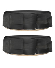 Housses pour salon îlot 2 pcs 10 œillets Ø236x67 cm rond | Mobilier & Déco