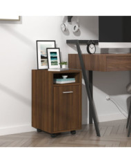 Armoire appoint à roues Chêne marron 33x38x60 cm | Mobilier & Déco