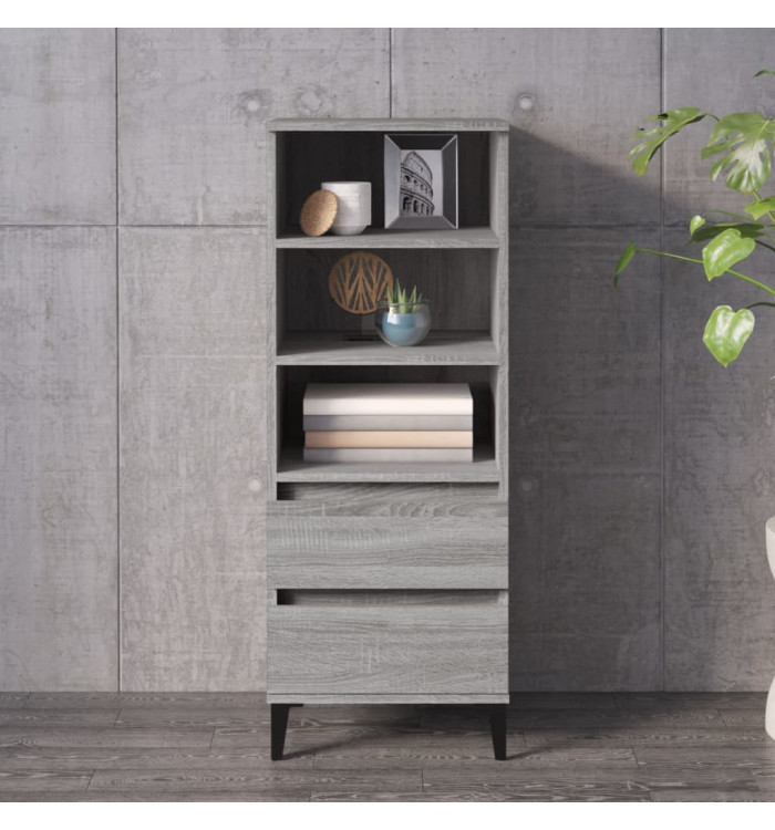 Buffet haut Sonoma gris 40x36x110 cm Bois d'ingénierie | Mobilier & Déco