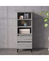 Buffet haut Sonoma gris 40x36x110 cm Bois d'ingénierie | Mobilier & Déco
