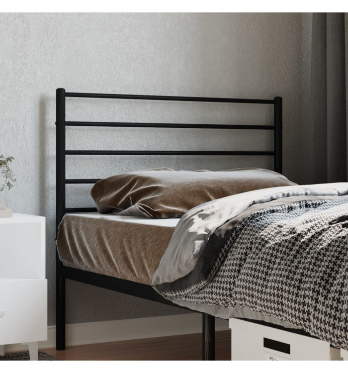 Tête de lit métal noir 90 cm | Mobilier & Déco