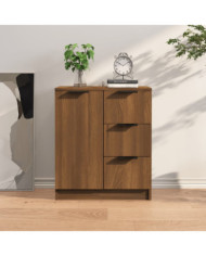 Buffet chêne marron 60x30x70 cm Bois d'ingénierie | Mobilier & Déco