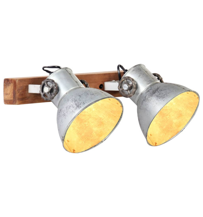 Lampe murale industrielle Argenté 45x25 cm E27 | Mobilier & Déco