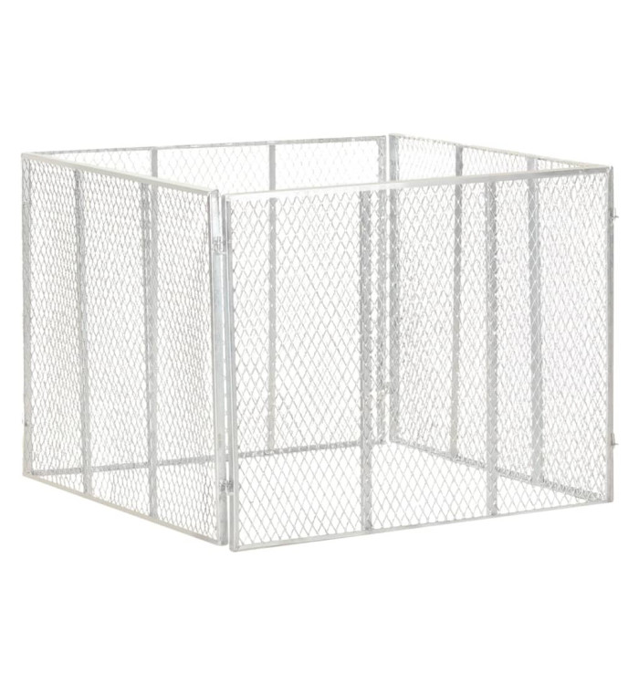 Composteur de jardin 100x100x77 cm Fer galvanisé | Mobilier & Déco