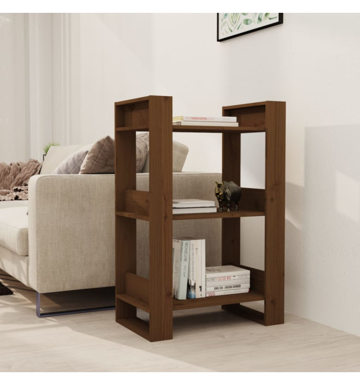 Bibliothèque/Cloison Marron miel 60x35x91 cm Bois massif | Mobilier & Déco
