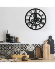 Horloge murale Noir 30 cm Acrylique | Mobilier & Déco