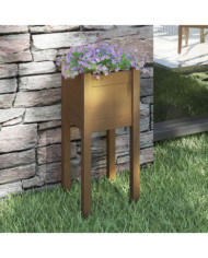 Jardinière d'extérieur Marron miel 31x31x70 cm Bois de pin | Mobilier & Déco