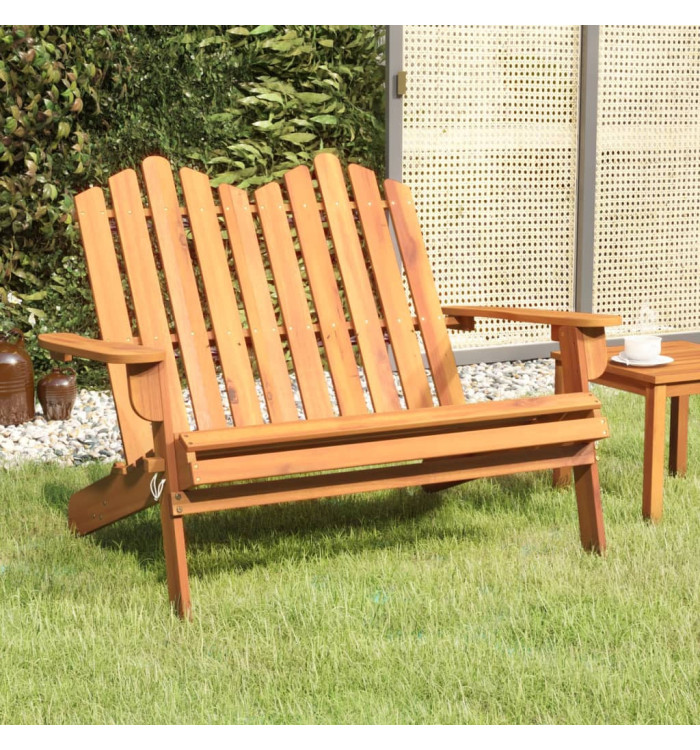 Banc de jardin Adirondack 126 cm bois massif d'acacia | Mobilier & Déco