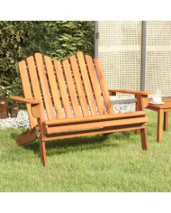 Banc de jardin Adirondack 126 cm bois massif d'acacia | Mobilier & Déco